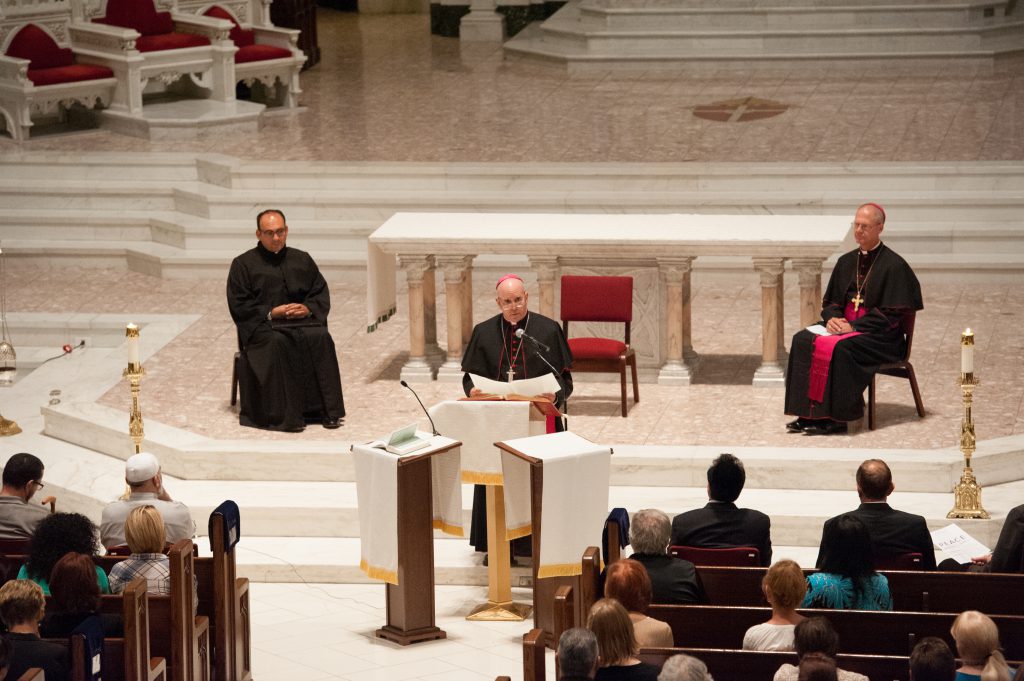 Archbishop Aquila's appeal for peace.  (Photo courtesy Archdiocese of Denver)