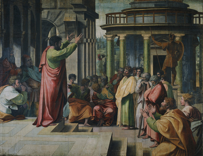 St. Paul Preaching in Athens, by Raphael